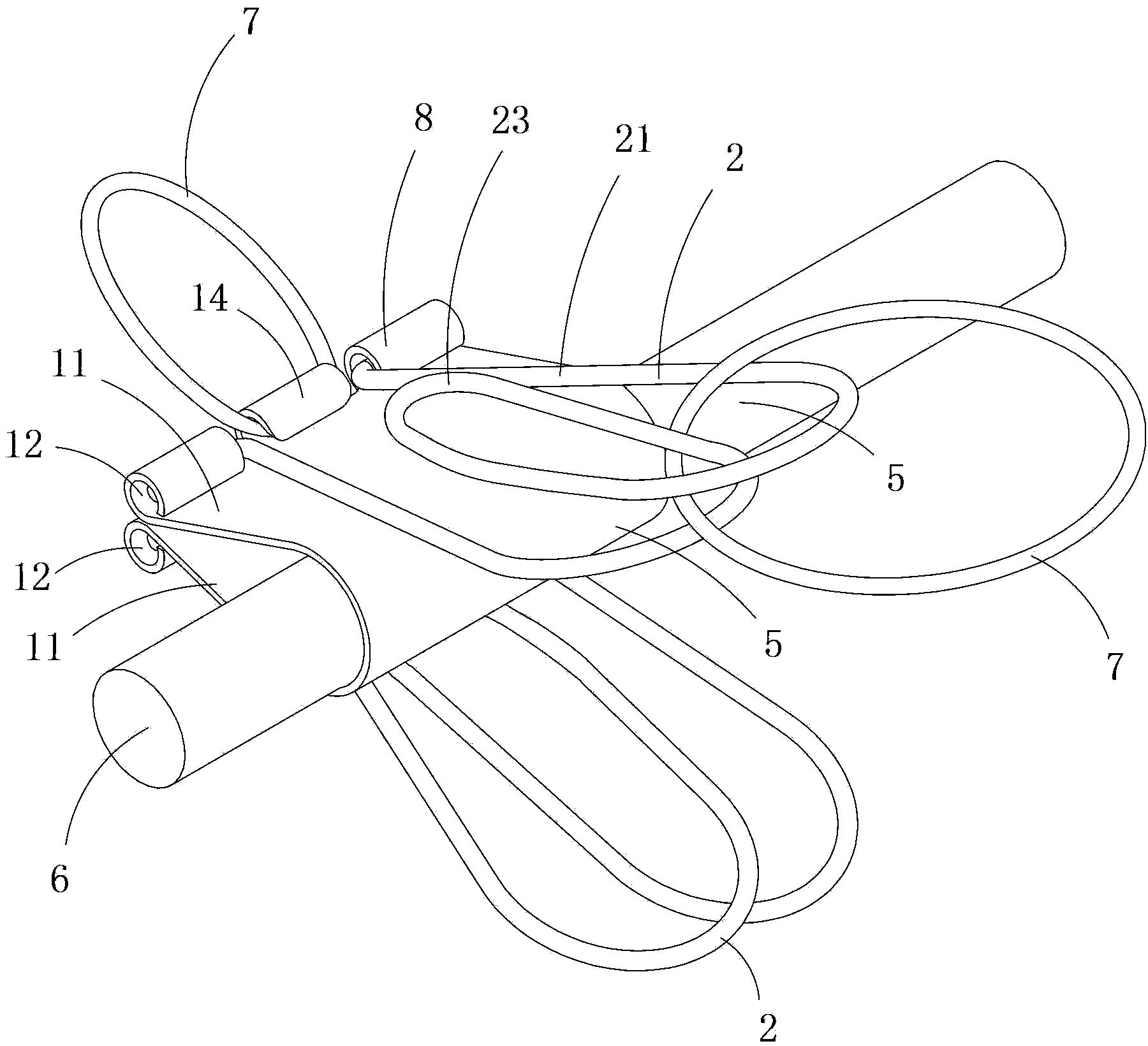 Wired electric appliance with cable clamp