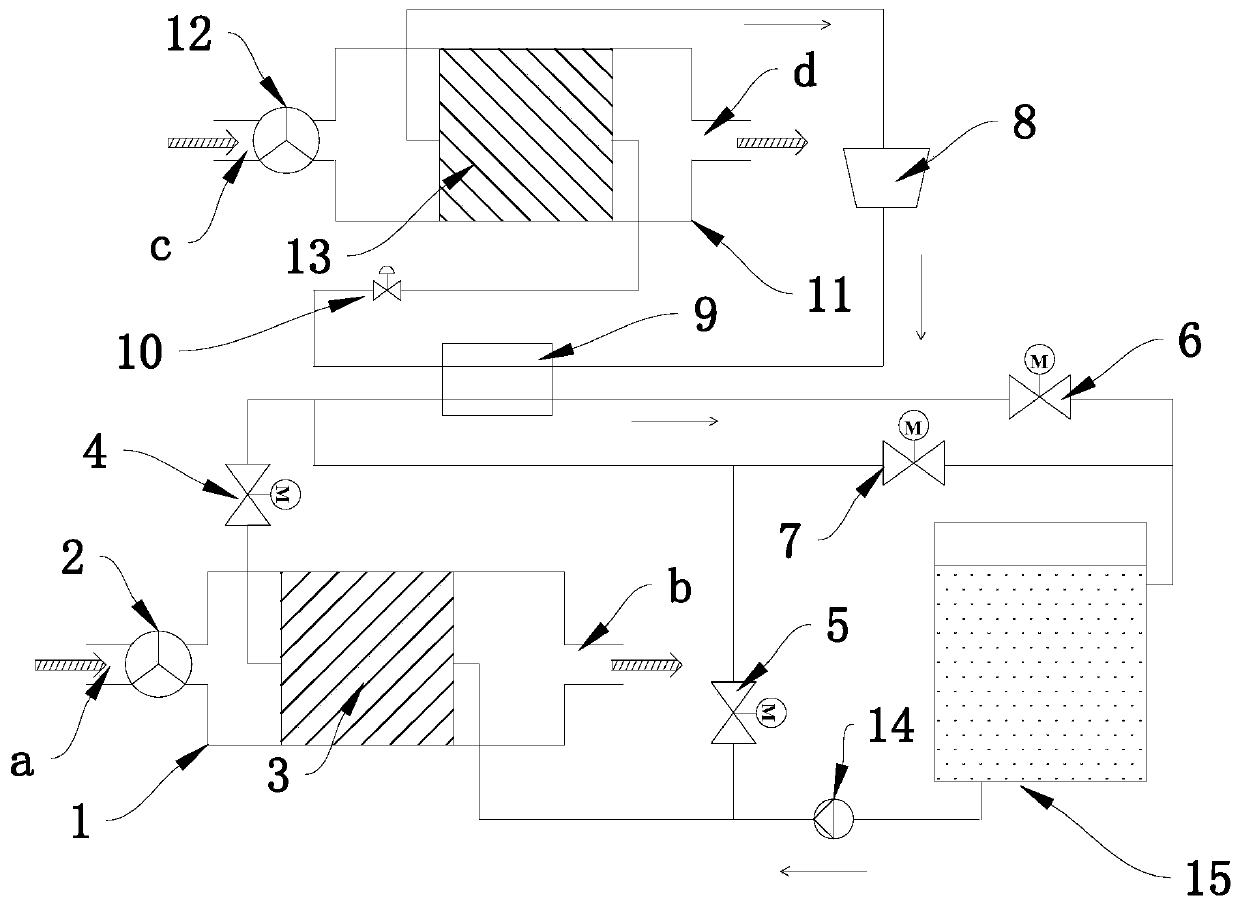 Combined type large-temperature-difference cold supply system and control method thereof