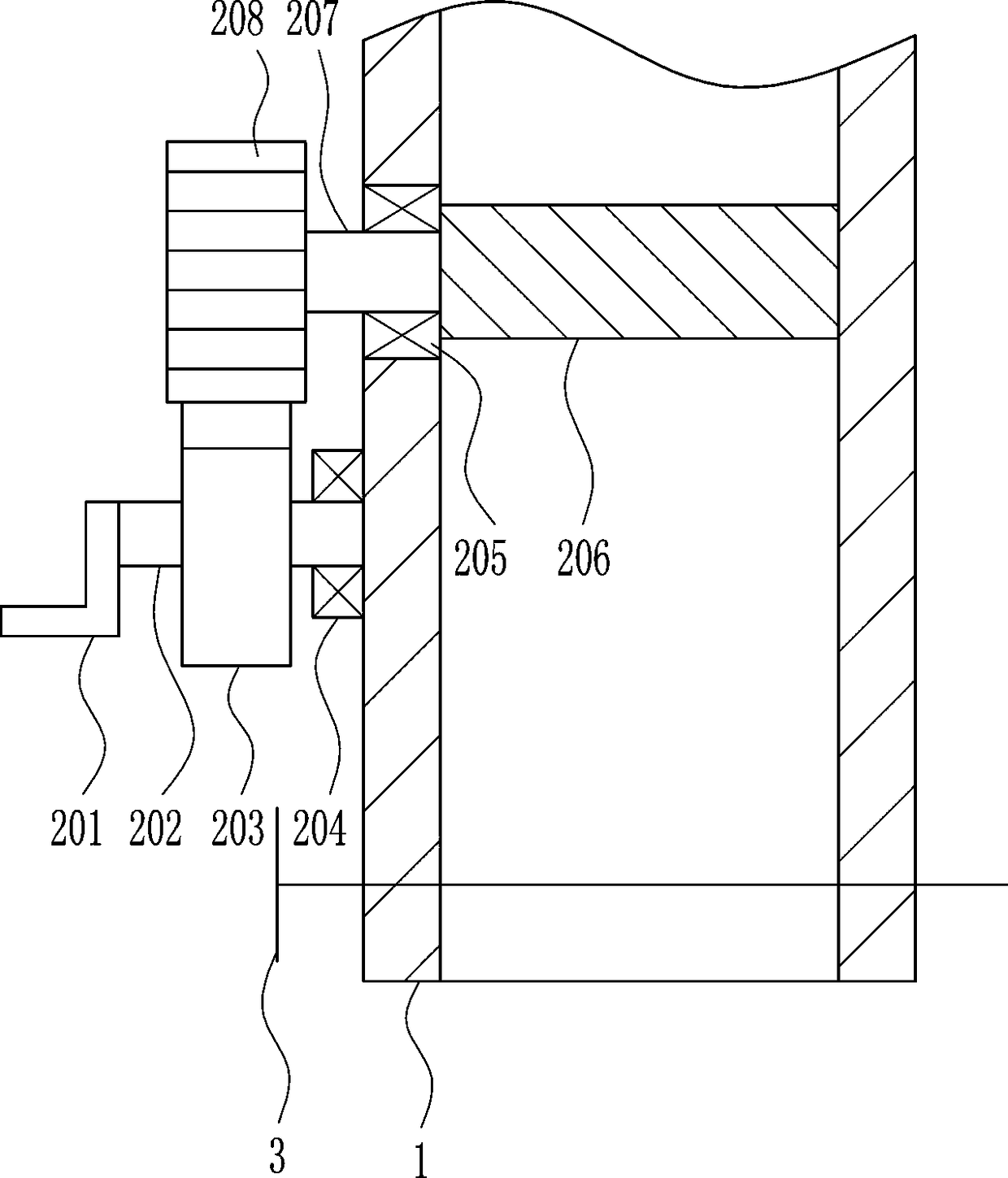 Flow-adjustable sieving device for lithium battery slurry