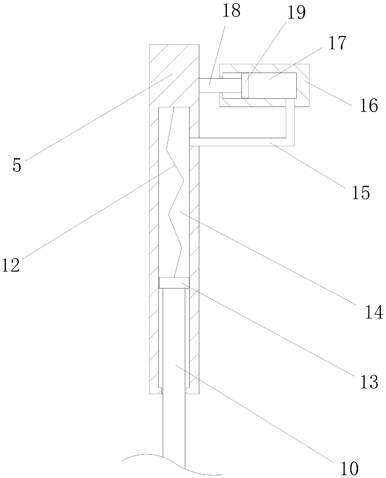 Household elevator with automatic telescopic toe guard