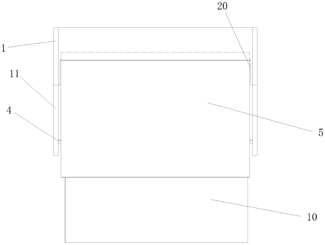 Household elevator with automatic telescopic toe guard