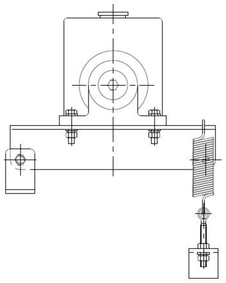 Tensioning mechanism and agricultural machine with tensioning mechanism