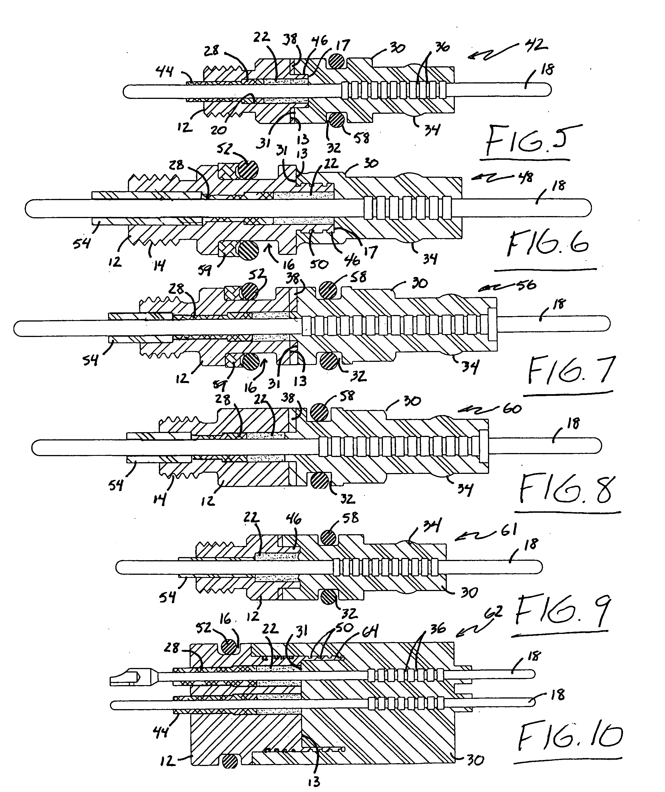 Hybrid glass-sealed electrical connectors