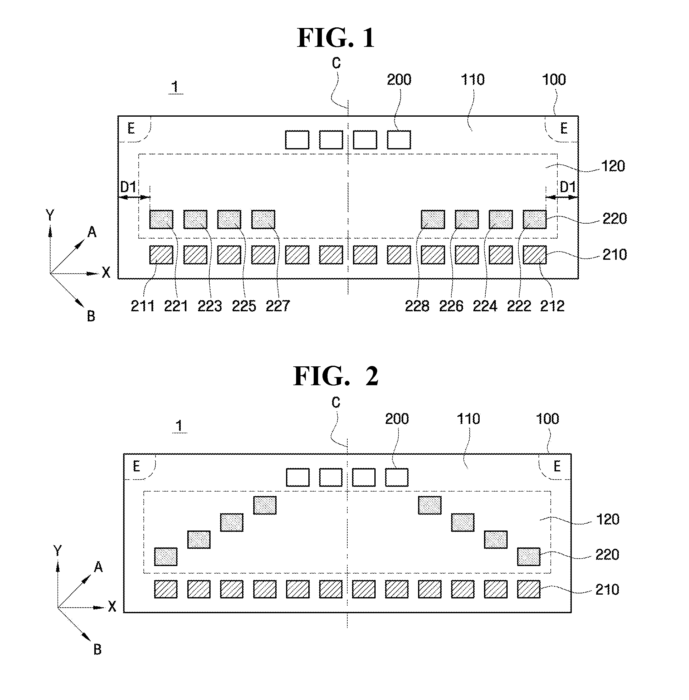 Semiconductor chip and film and tab package comprising the chip and film