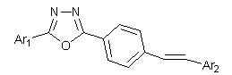 Stilbene derivative with 1,3,4-oxadiazole and preparation method and application thereof