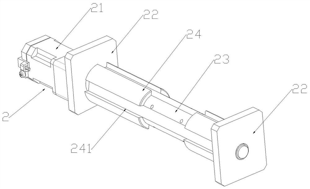 Automatic chamfering machining device for hardware shaft products