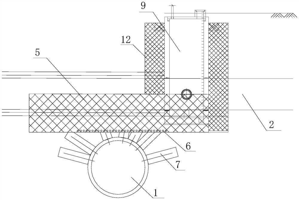 Construction method for continuous underneath passing of large-diameter water delivery pipeline in shield section