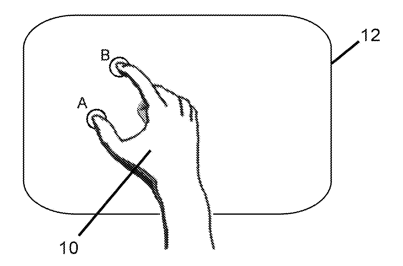 Methods of interfacing with multi-point input devices and multi-point input systems employing interfacing techniques