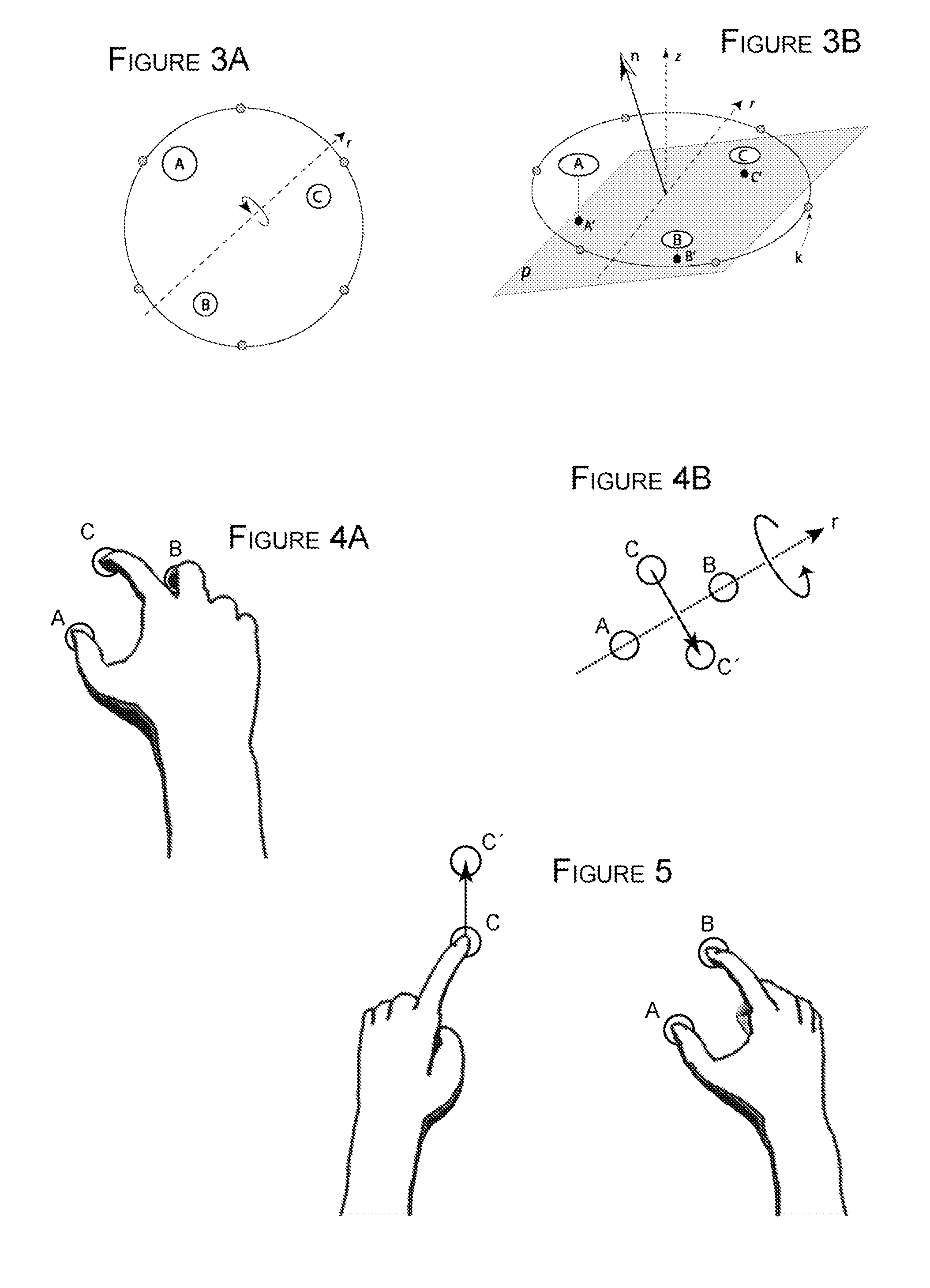 Methods of interfacing with multi-point input devices and multi-point input systems employing interfacing techniques