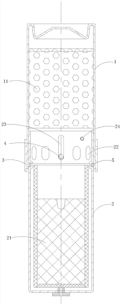 Inner cylinder of a hand-held fire extinguisher