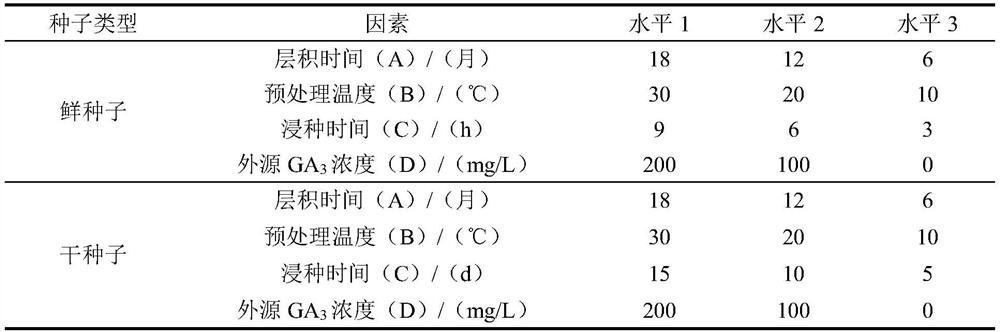 Method for breaking dormancy of tilia mandshurica seeds