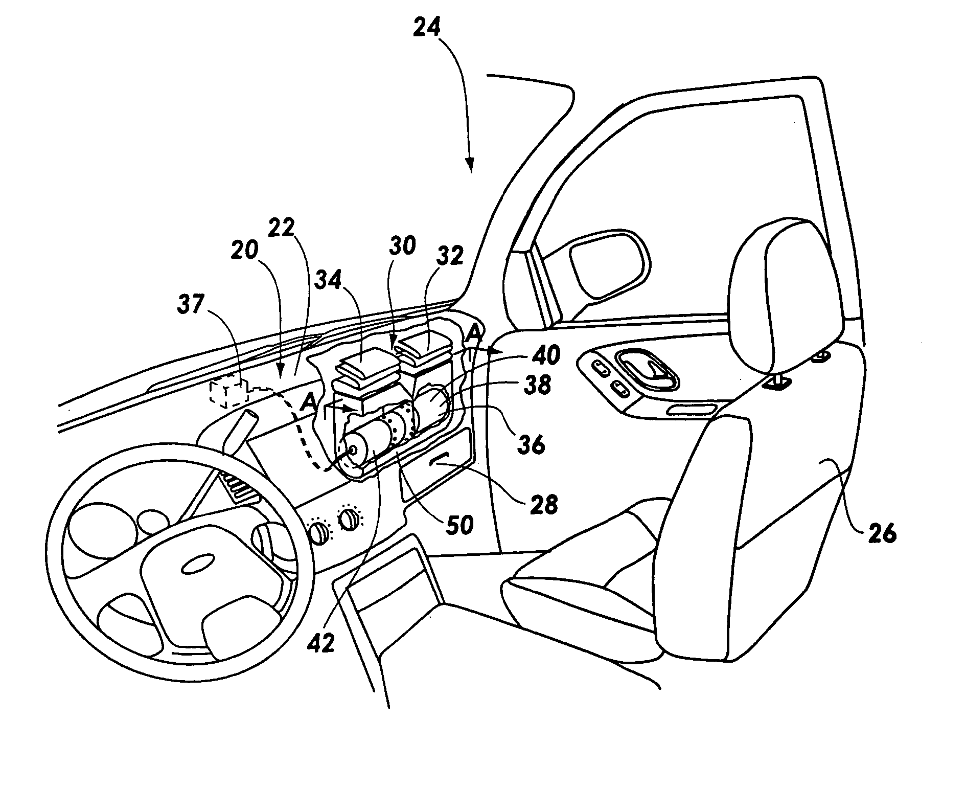 Dual cushion passenger airbag