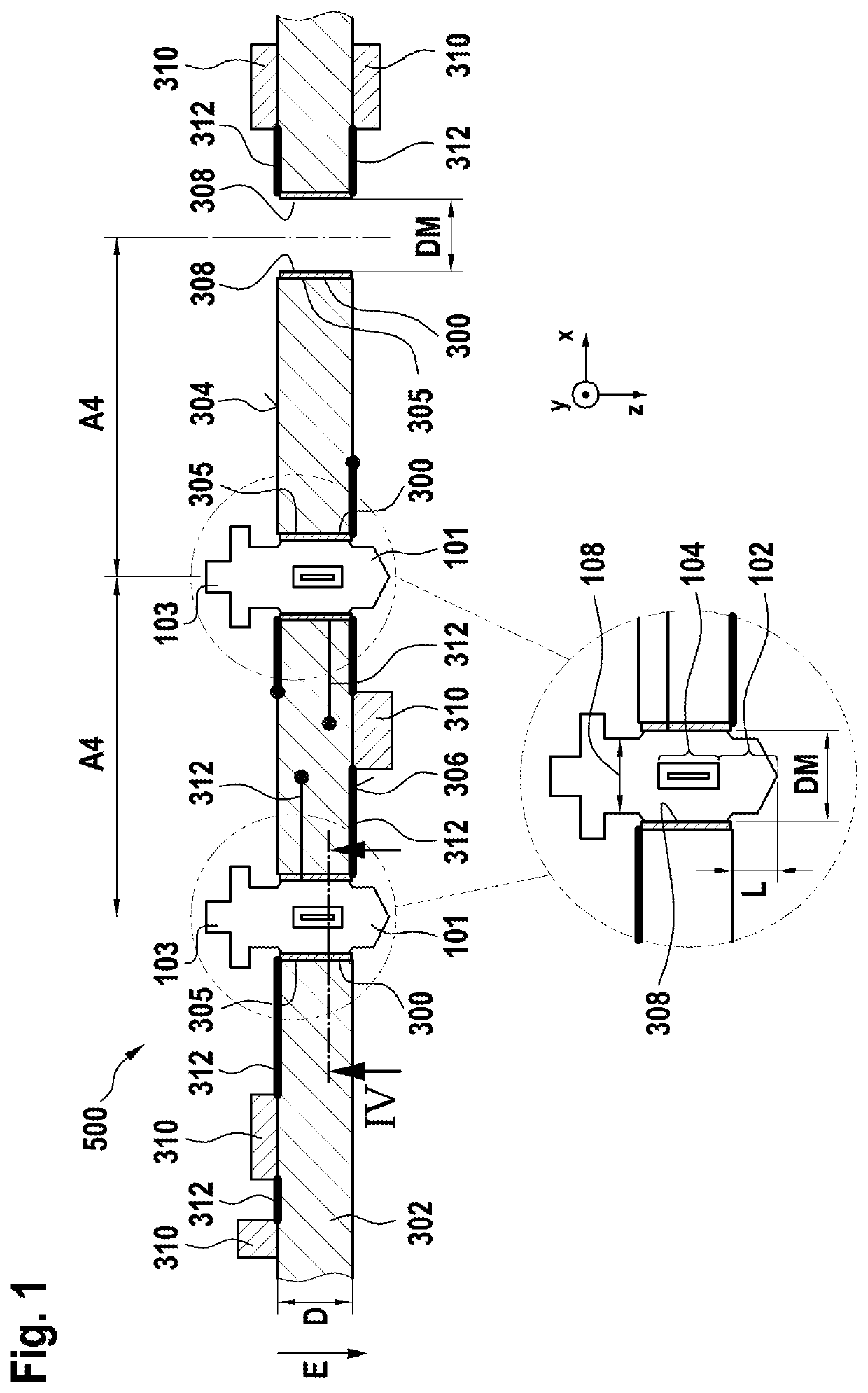 Contact pin for pressing into a printed circuit board and contact arrangement