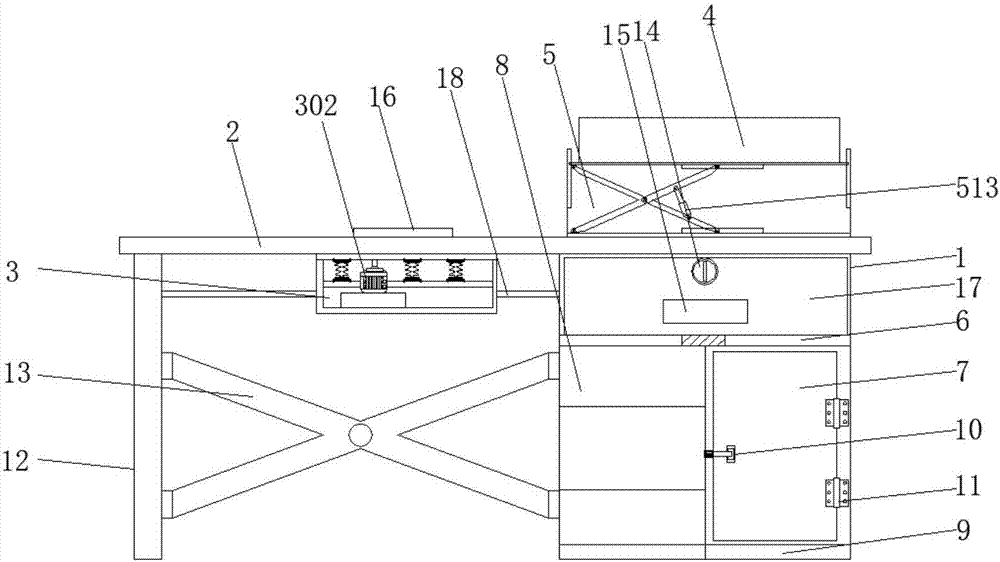 Sheet metal frame with functions of height adjustment and clamp rotation