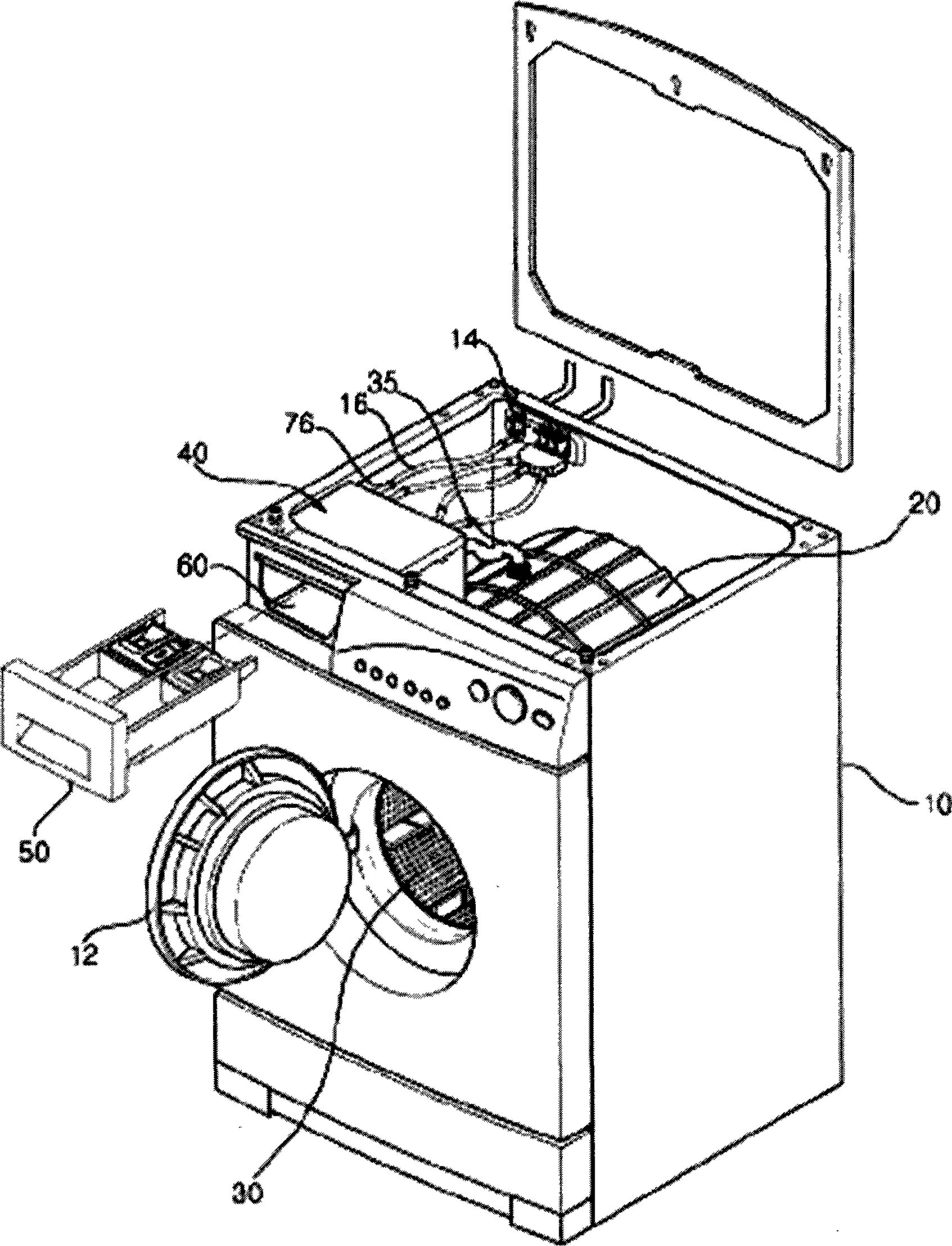 Washing object treating device