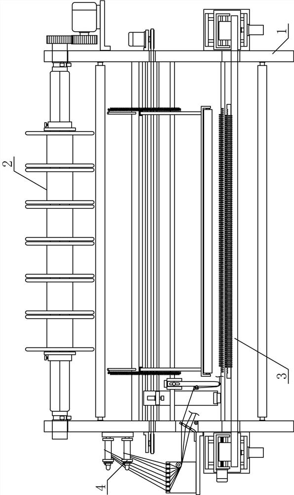 Warp knitting and weft knitting composite weaving equipment