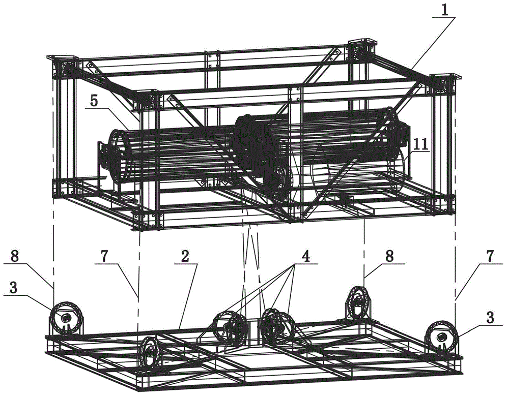 Lifting and transmission mechanism for stereoscopic parking equipment