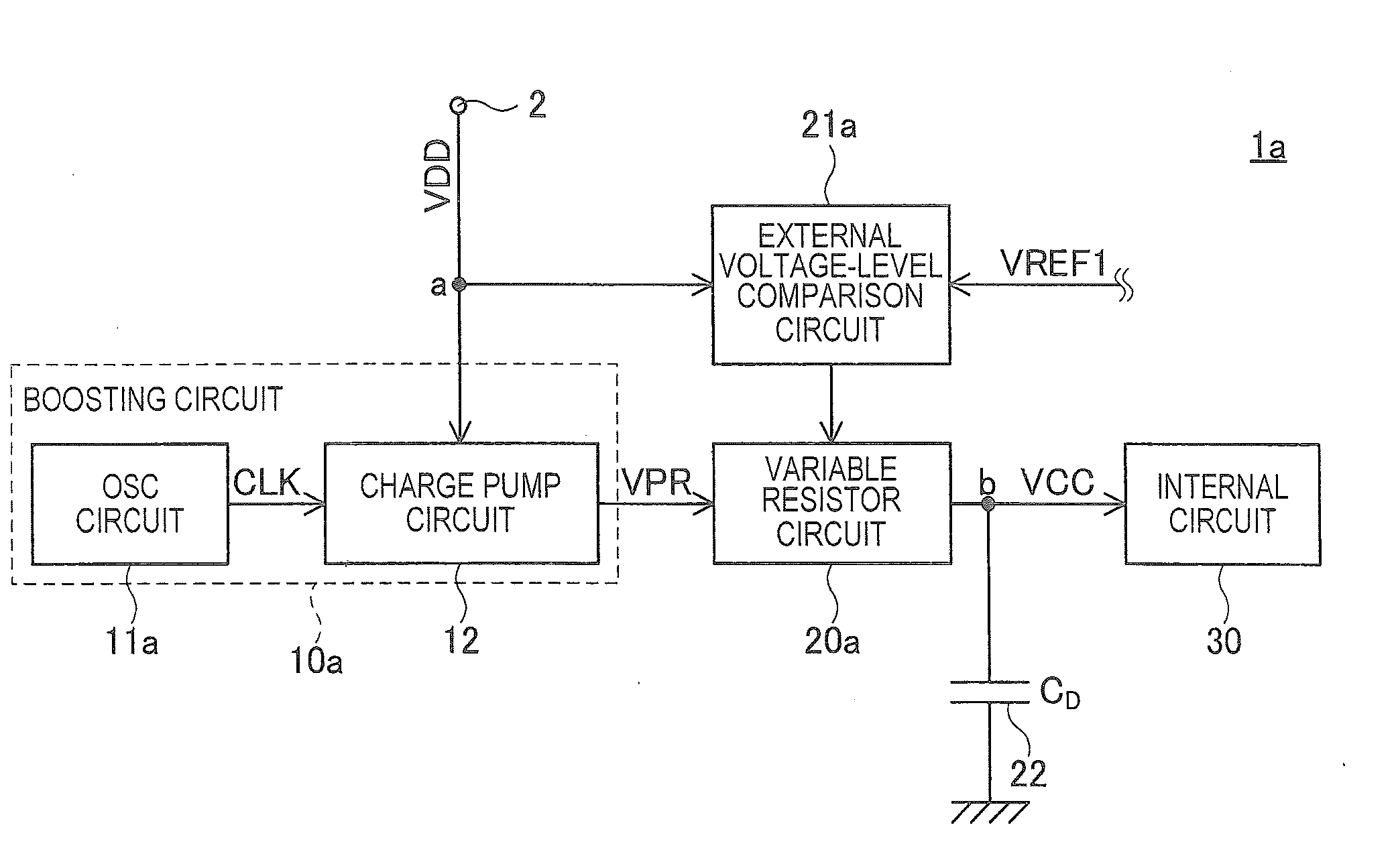 Semiconductor device having boosting circuit