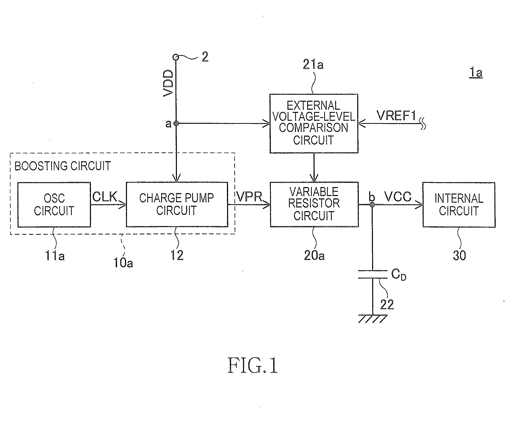 Semiconductor device having boosting circuit