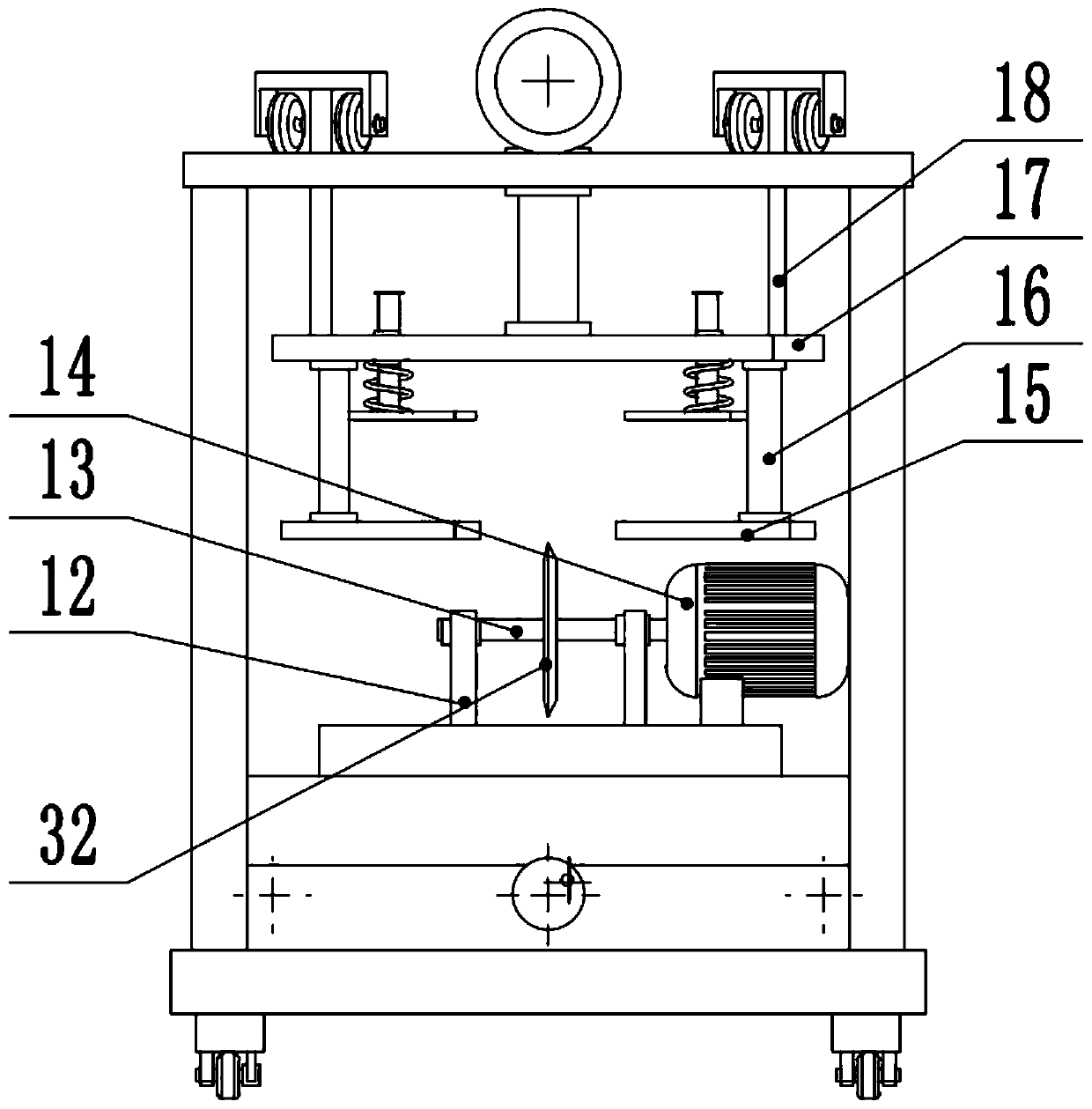 High-safety cutting device for production of communication equipment shell