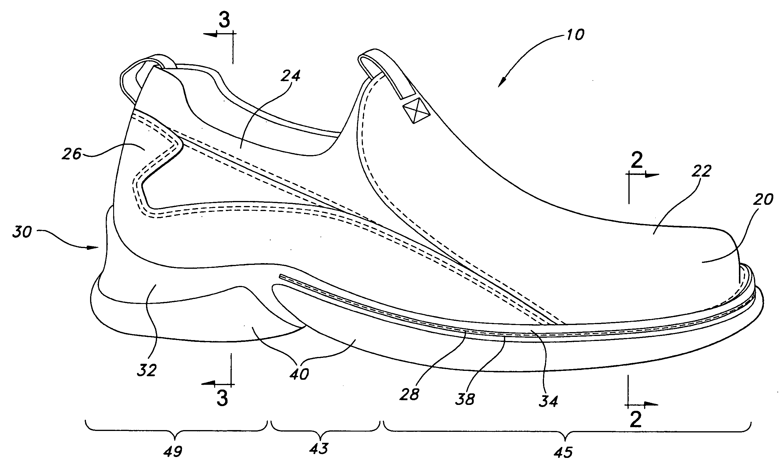 Footwear construction and related method of manufacture