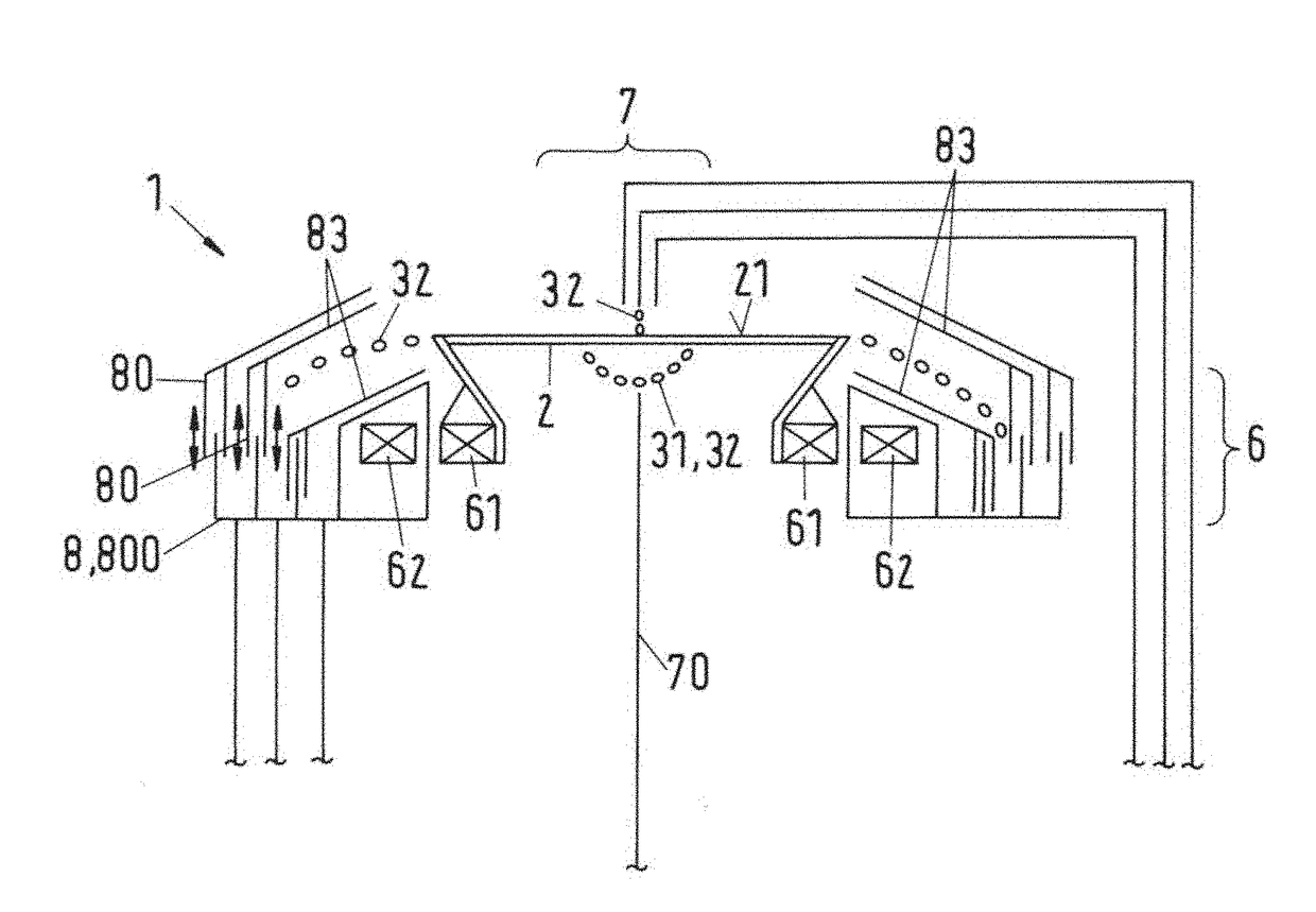 Treatment apparatus for treating a surface of a body