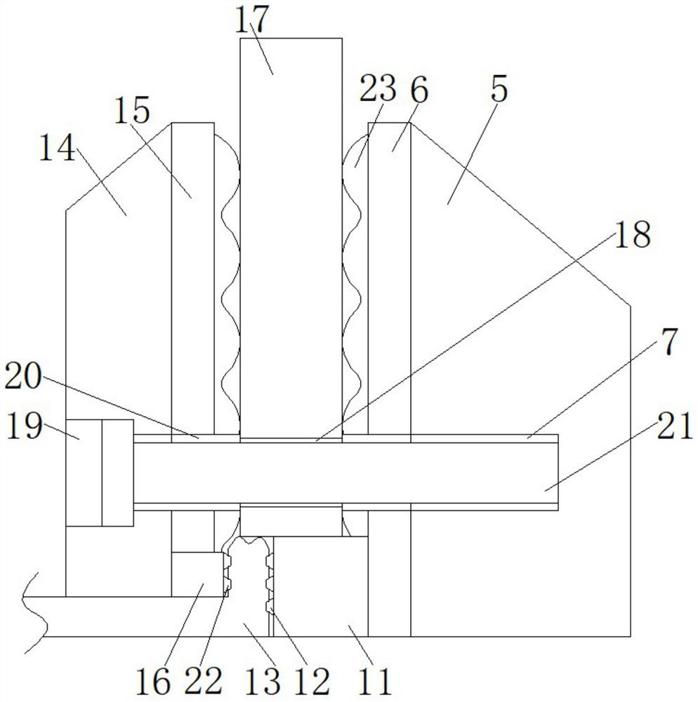 A support device for a passive house wooden structure