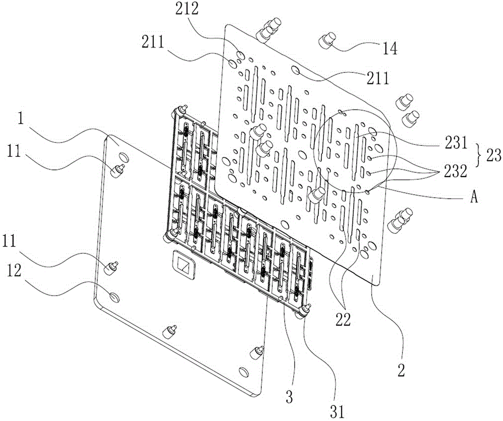 Spraying jig, etching process applied to upper cover of spraying jig and spraying process using spraying jig