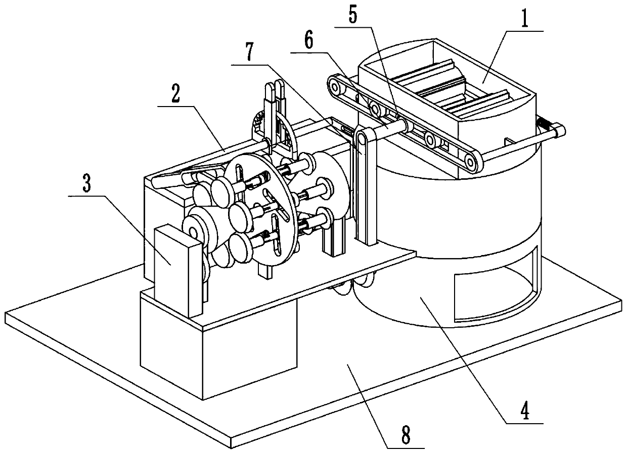 Treatment device for waste medical masks