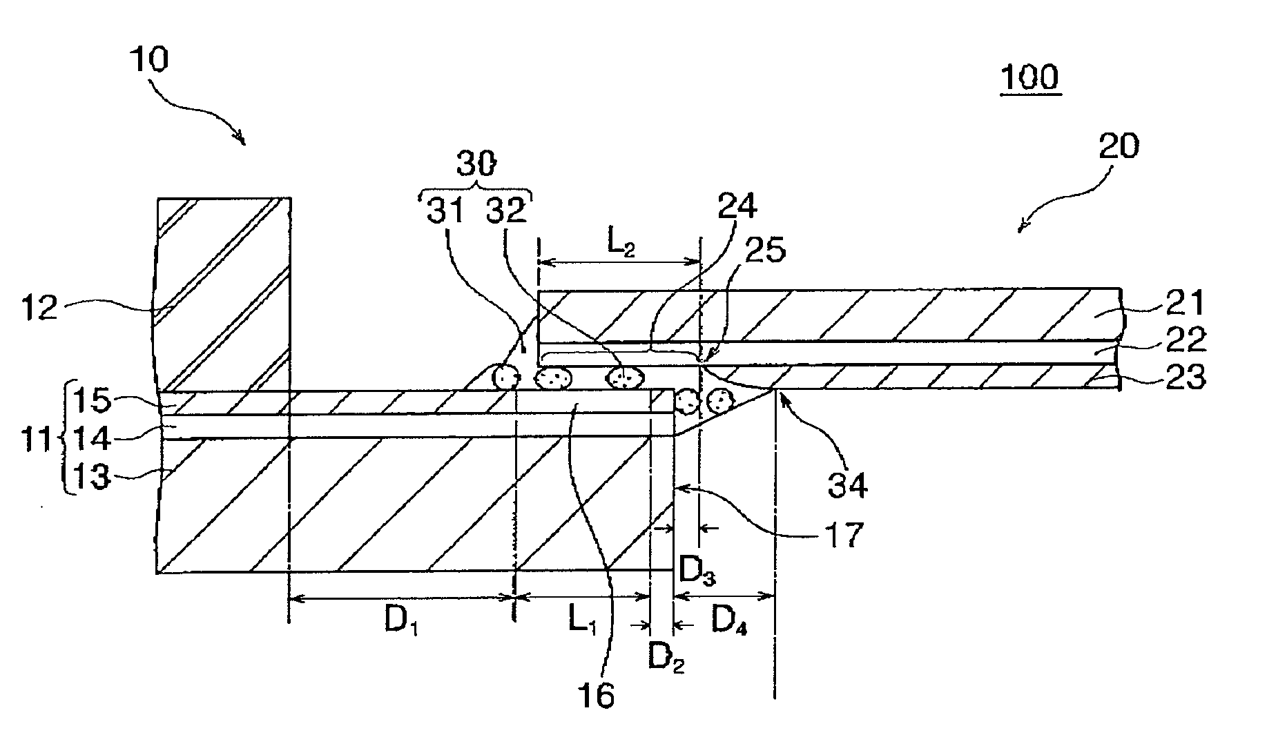 Display device having an anisotropic-conductive adhesive film