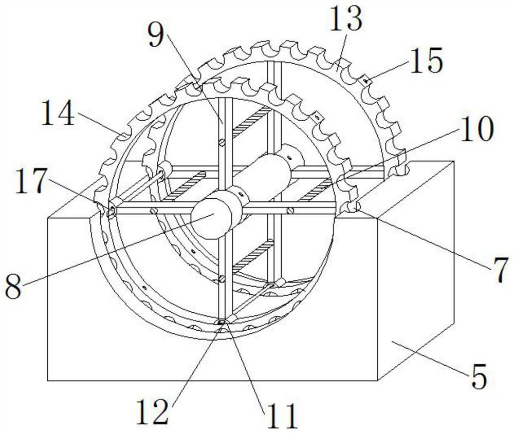 Tubular pile steel bar framework reinforcing and bundling device