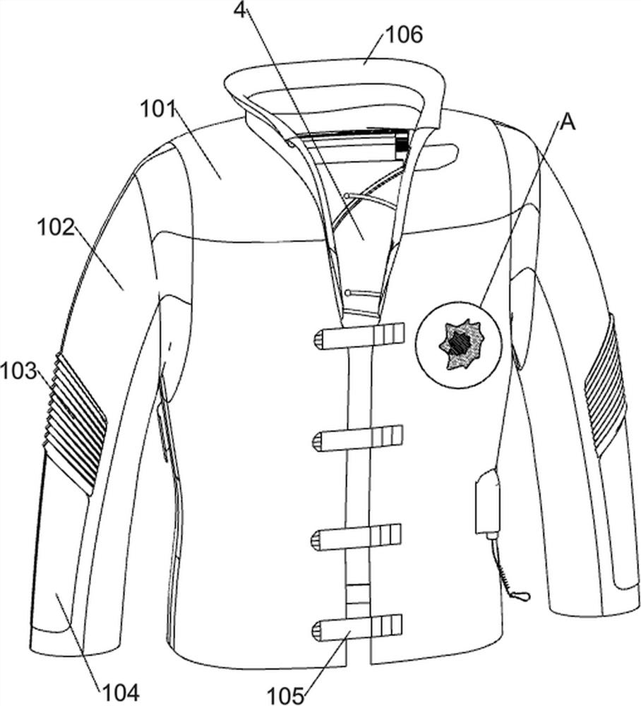 Polyethylene fiber special garment capable of reducing impact