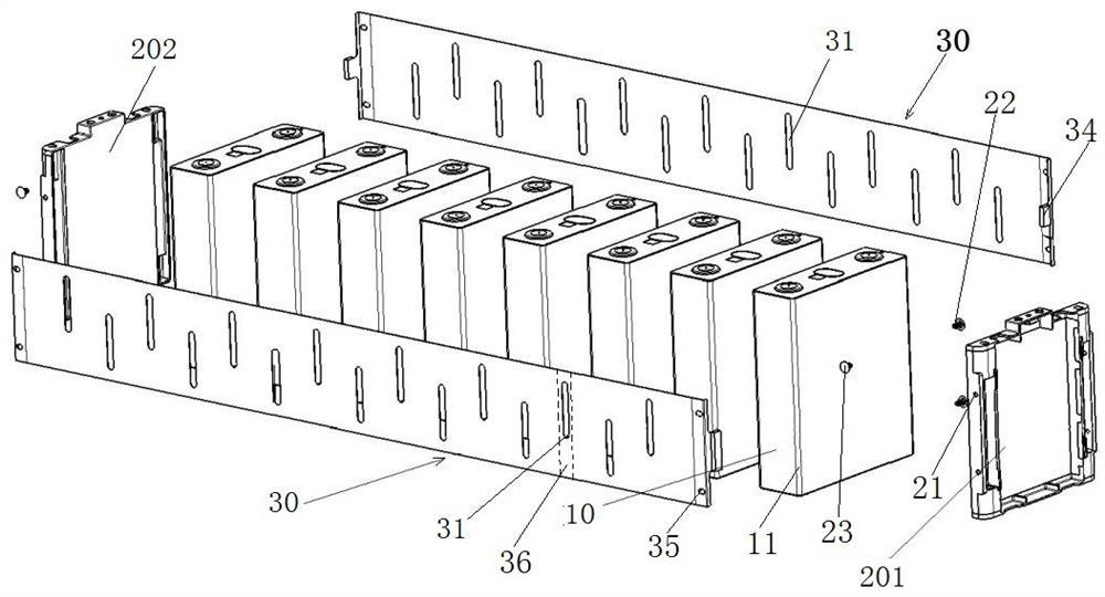 Battery module with heating function and battery box