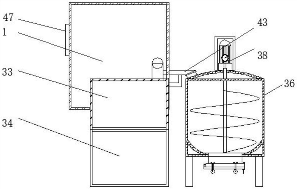 Large sewage treatment device capable of easily cleaning impurities