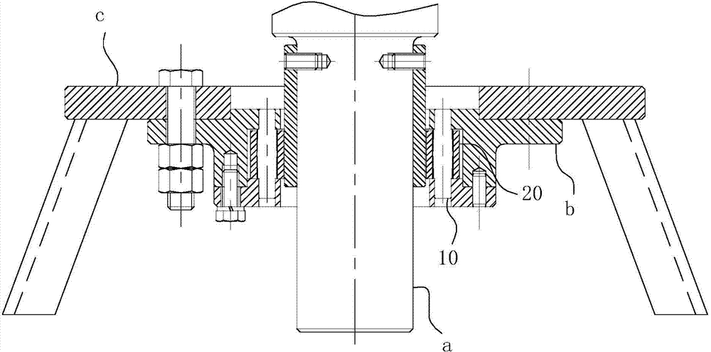 Self-aligning roll shaft unit