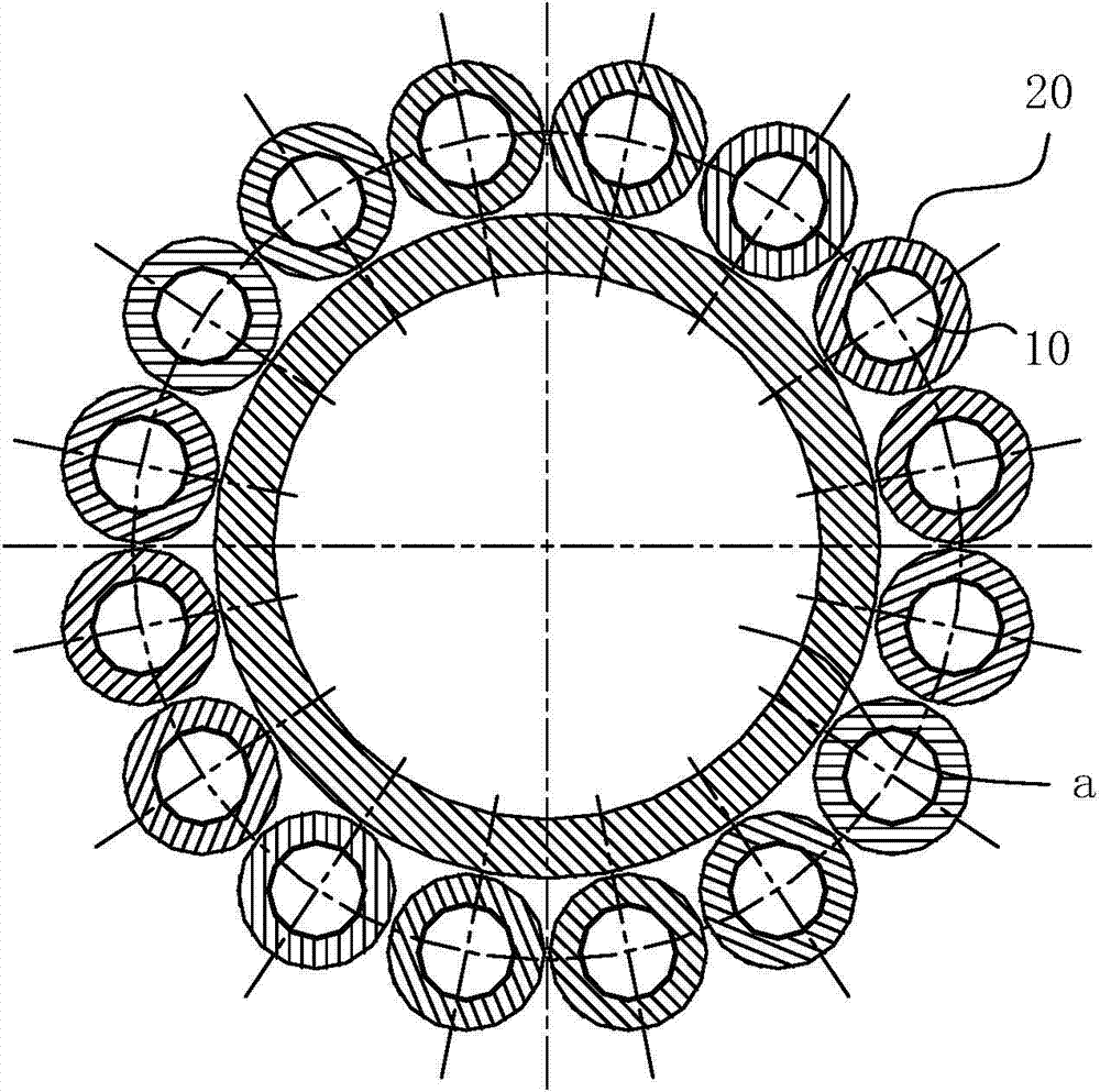 Self-aligning roll shaft unit