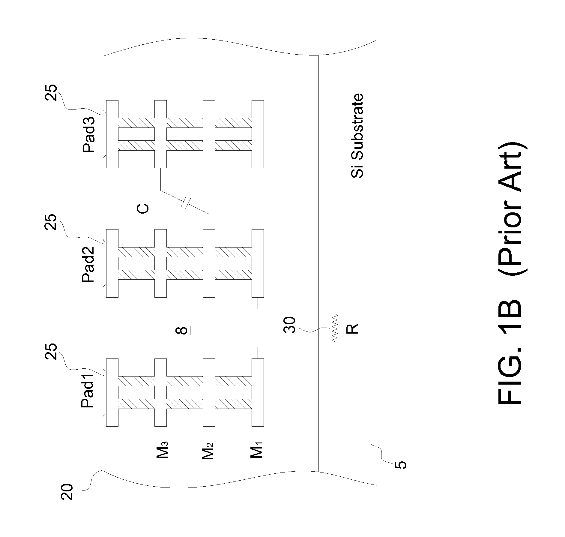 Parametric testline with increased test pattern areas