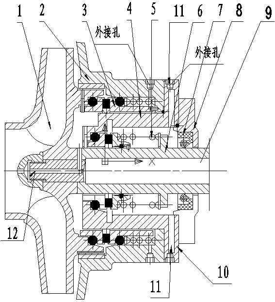 Negative pressure dual-stage leakage-free seal device