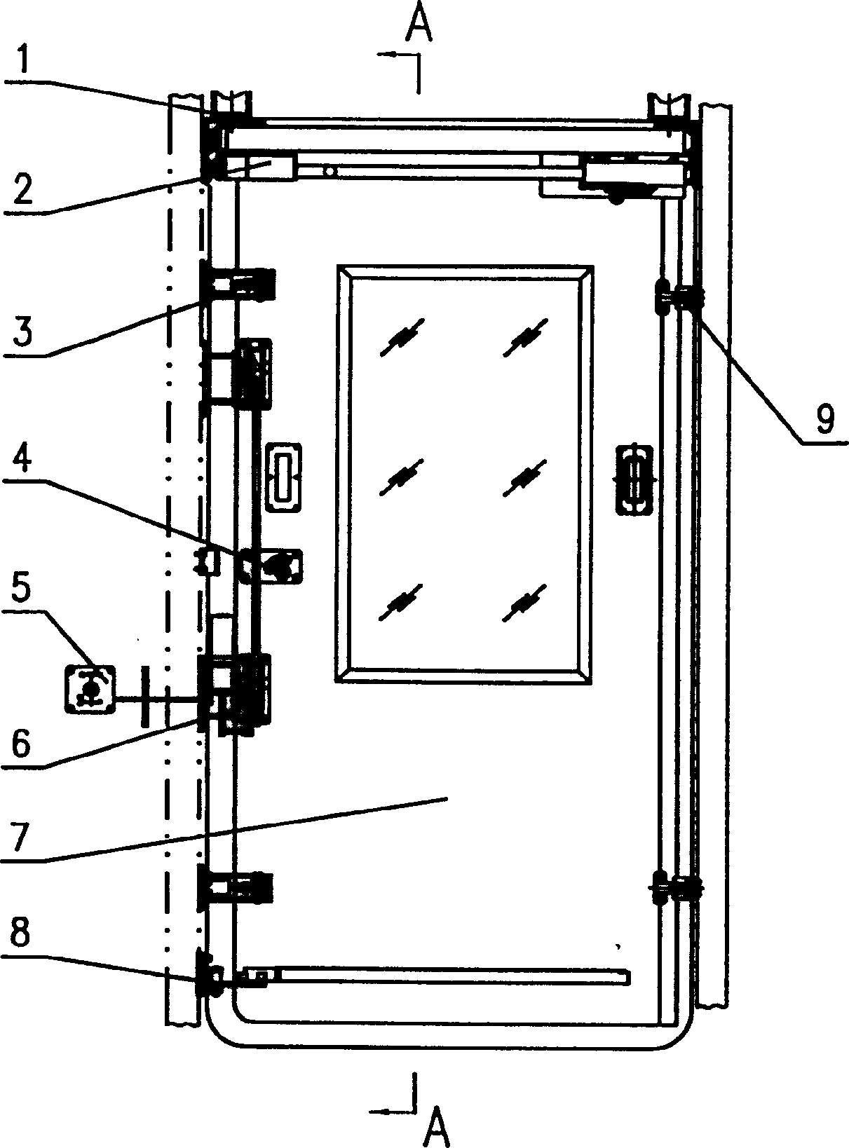 Door system of high-speed railway vehicle