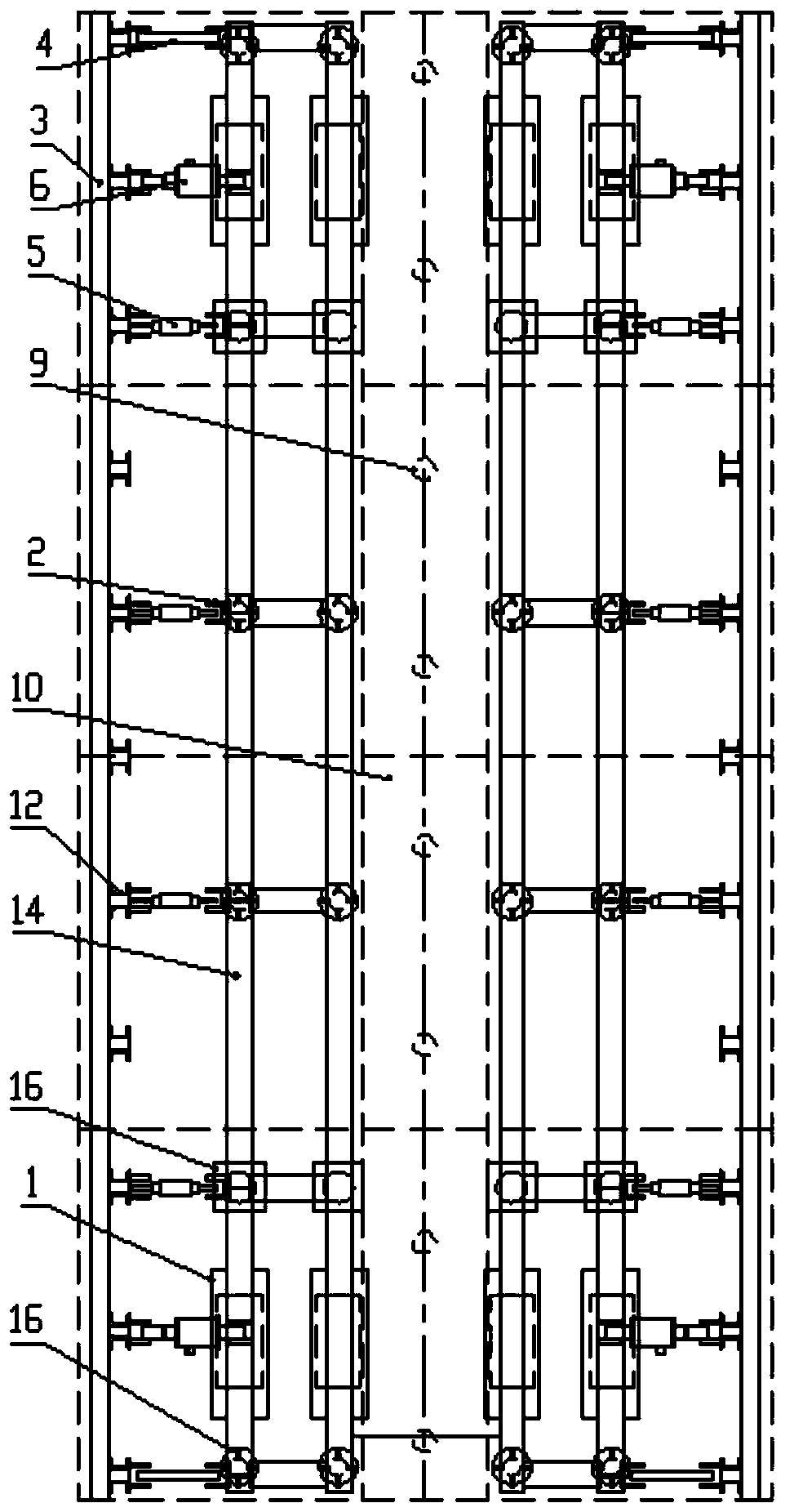 Quick support formwork for pipe gallery and construction method thereof