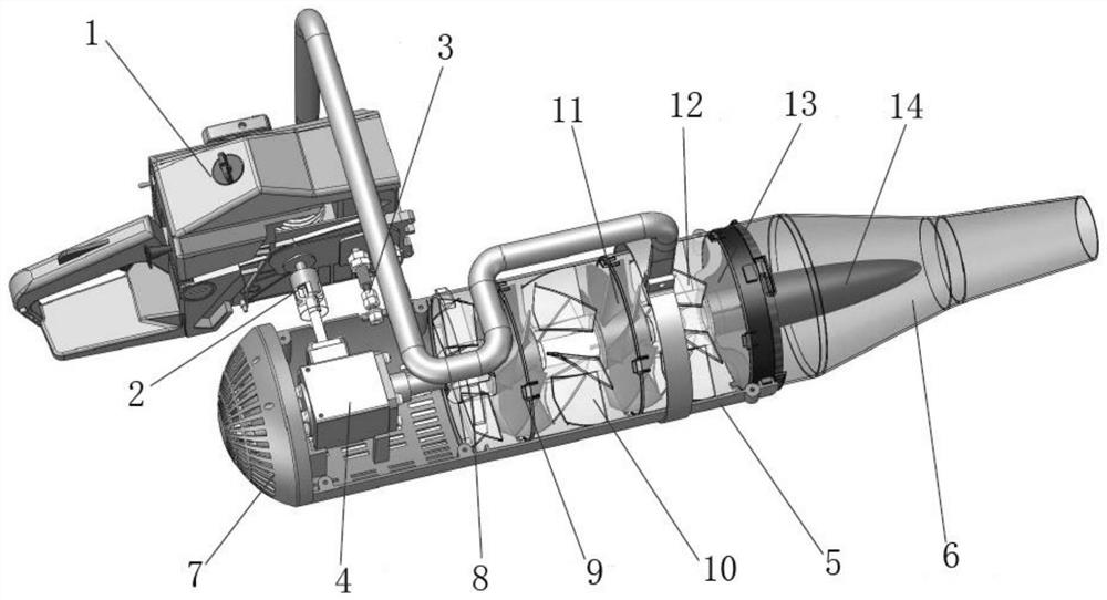 Axial flow type jet fan