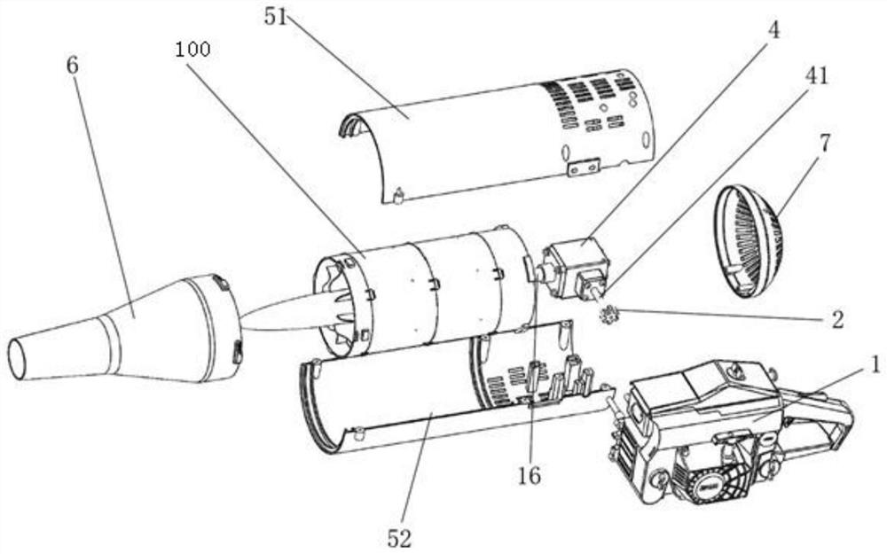 Axial flow type jet fan