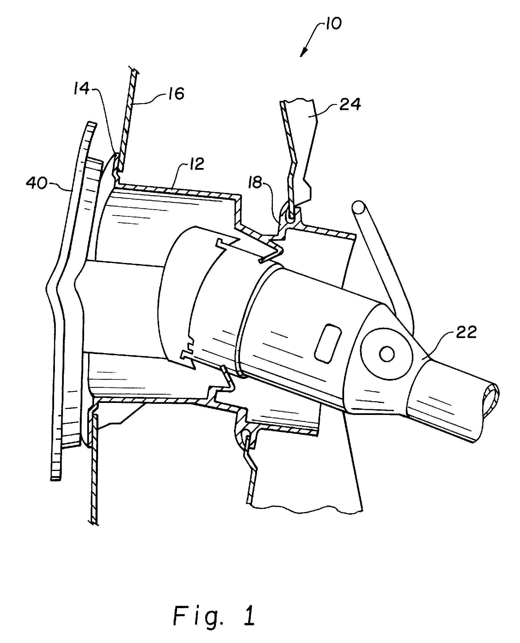 Integrated floating overmolded snap-ring and seal for a plastic fuel housing assembly