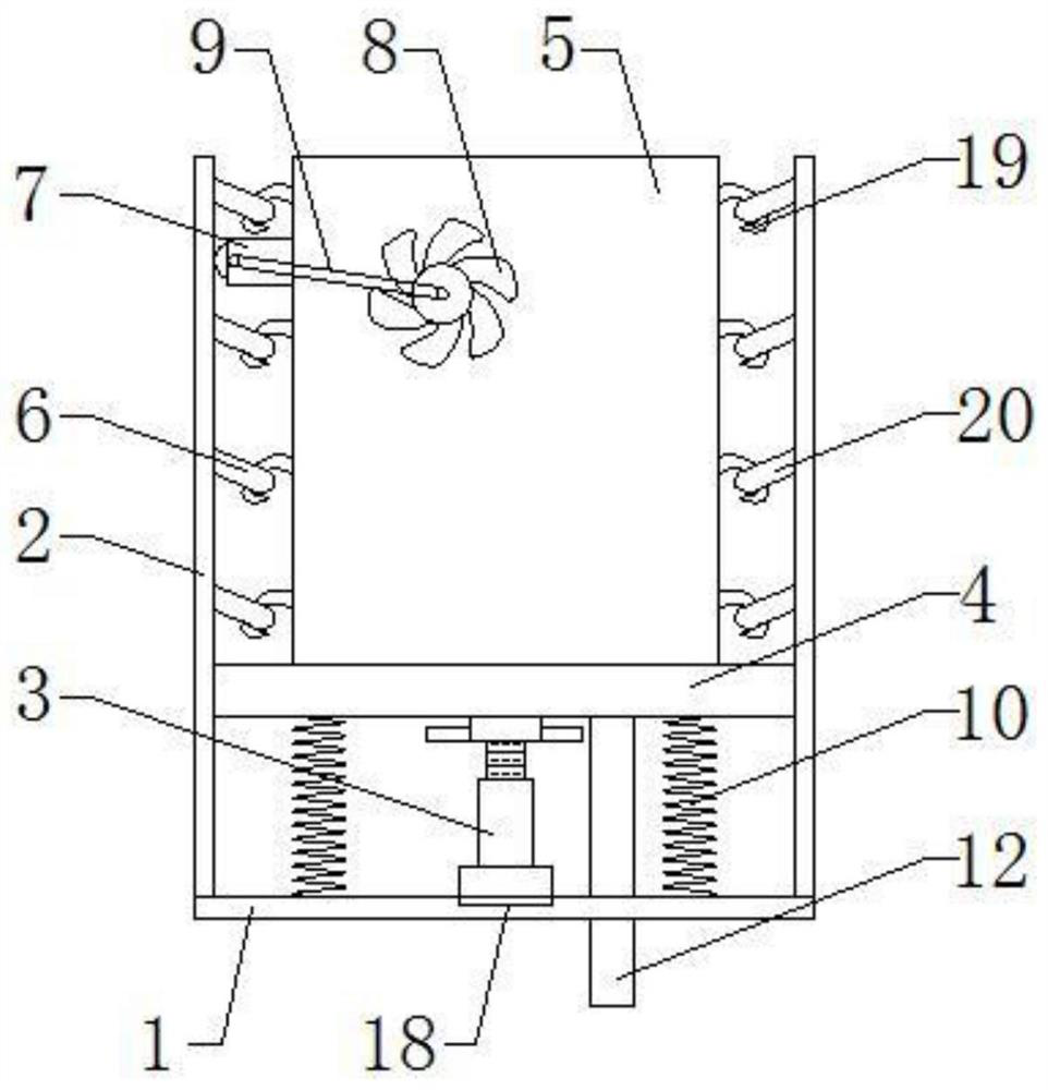 A shockproof power distribution cabinet