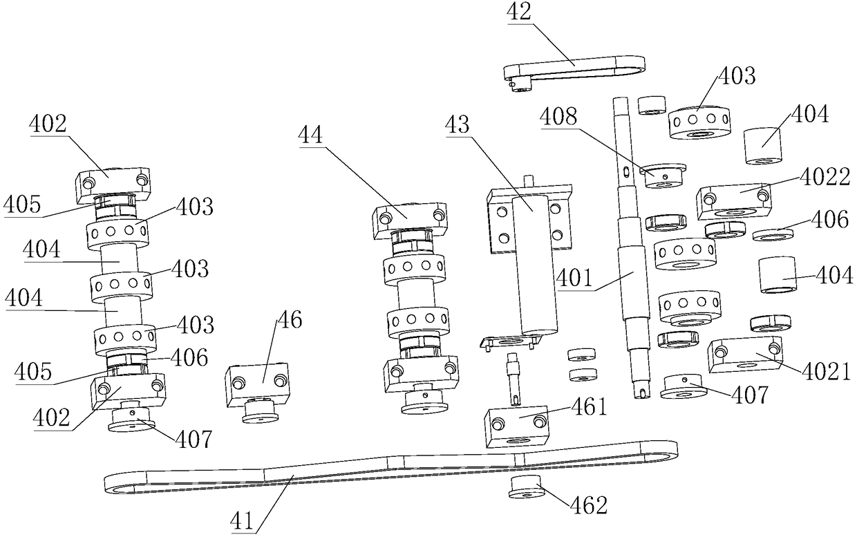 Conveying system of uncoiling blanking die