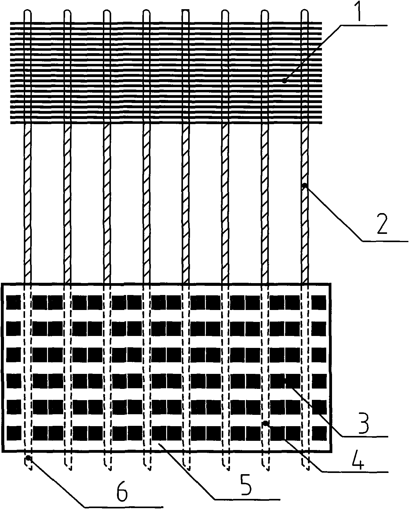 Bridge radiating device for LED street lamp