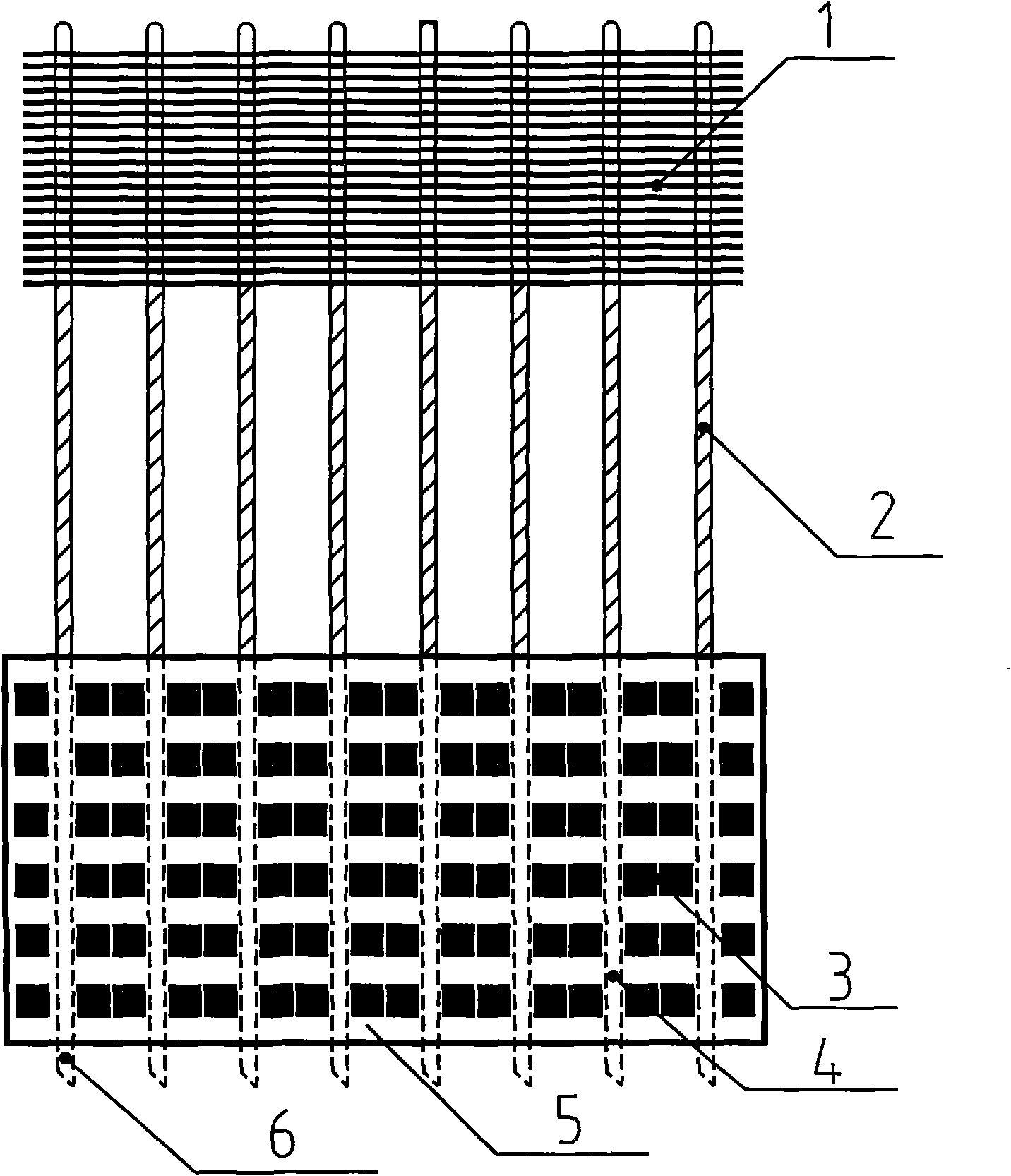 Bridge radiating device for LED street lamp