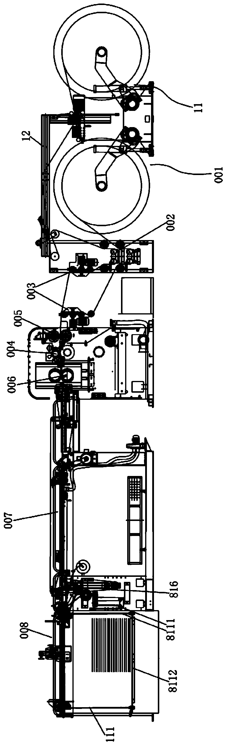 Double rotary knife roll paper splitting machine