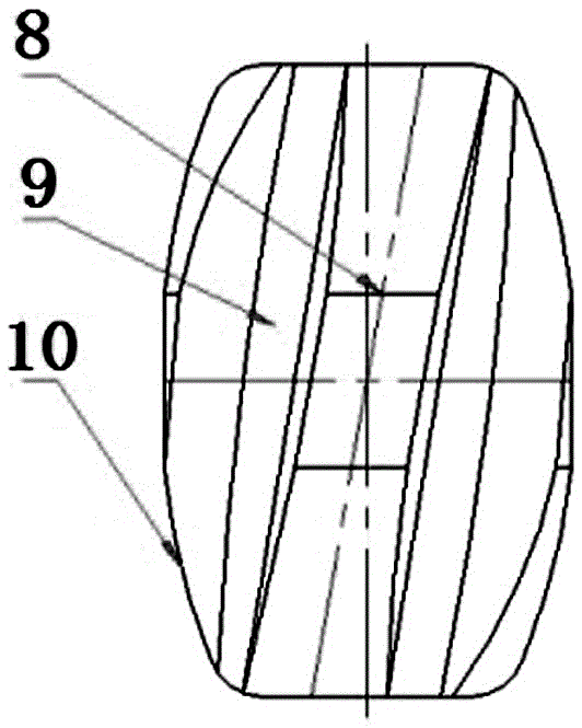 Curved limited movement type anti-wear sucker rod and manufacturing method thereof