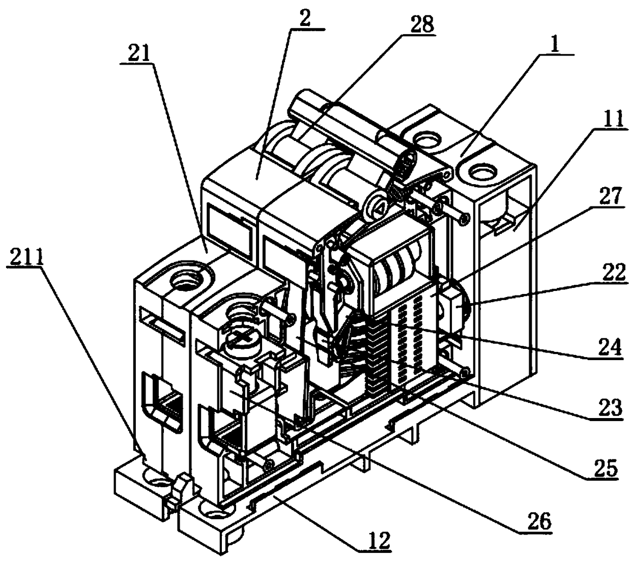 A plug-in miniature circuit breaker